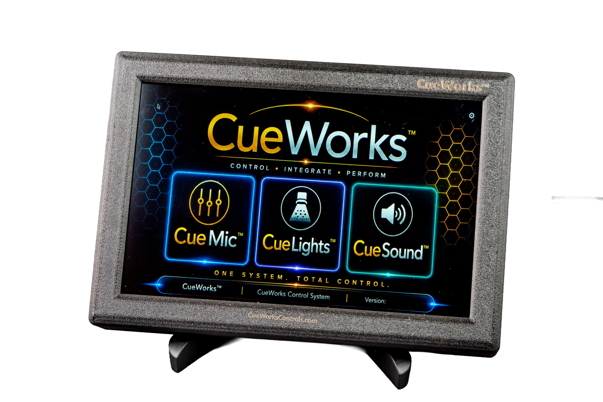 CueWorks touchscreen control system